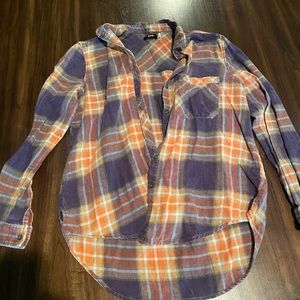 Urban outfitters BDG orange and purple plaid size small
